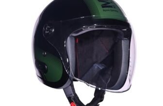 ROYAL ENFIELD REDDITCH Open Face MLG 1901 | ISI Certified | Shell Construction: Built with High Impact Grade ABS | High-Strength EPS Liner | Micrometric Lock | UV-Resistant PU Paints Olive M