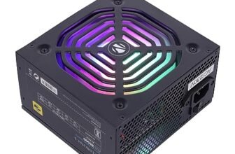 ZEBRONICS ZS500 500W Power Supply with Silent 120mm RGB Fan, SATA x 3, 12V 28A (Max.), Over Voltage/Short Circuit Protection