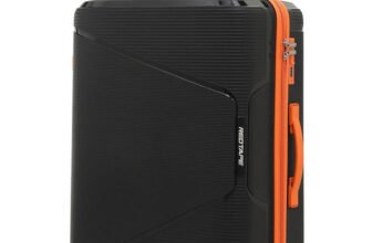 Red Tape Unisex 100L Polypropylene Hard Trolley Bag With Mobile Holder Check-in Suitcase 8 Wheels – 28 inch
