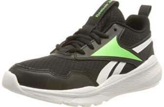 Reebok Kids Leather XT Sprinter 2.0 Running Shoes CBLACK/SOLLIM/FTWWHT UK 3.5