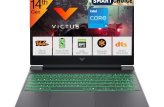 HP Smartchoice Victus, 14th Gen Intel Core i5-14450HX, 6GB RTX 3050, 24GB DDR5(Upgradeable) 512GB SSD, 144Hz, 300 nits, 15.6”/39.6cm, Win11, Office 24, Mica Silver, 2.3kg, fa2303/15tx, Gaming Laptop