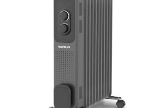 Havells Jade 11 Fin Oil Filled Room Heater (OFR)| New Generation U-Tech Fast Heating Fin with Superior Grade Oil for Long-Lasting Heat|Tilt & Auto Shut-Off 2 X Protection| 2 Years Door Step Warranty