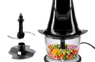 Sujata Chopcraft Electric Chopper 900ml, Vegetable Chopper for Kitchen | Dual Speed | 3200 RPM High Speed Motor | Stainless Steel Blades | Chop, Mince, Whip & Blend | Black