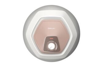 Bajaj Armor Series Contempo Neo 25L Storage Water Heater For Home | 5 Star Rated Geyser For Bathroom | Glass-lined Coating | Non-Stick Heating Element | Suitable For High Rise Building | White & Beige