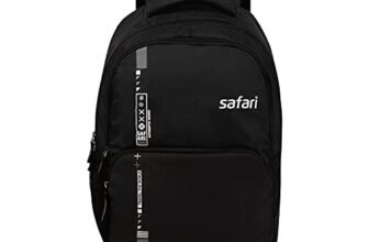 Safari Quill Large Laptop Backpack 26 Ltrs Water Resistant Fabric – Black