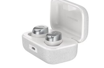 Sennheiser MOMENTUM True Wireless 4 Earbuds,TrueResponse Drivers, Lossless Audio, Auracast, Adaptive ANC, Anti‑Wind+Transparency Modes, 30 Hrs Battery, Qi Fast Charge, 6‑Mics,1Y Warranty, White-Silver
