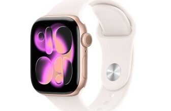 Apple Watch Series 11 GPS 42mm Rose Gold Aluminium Case with Light Blush Sport Band – S/M