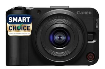 Canon EOS R50 V Smartchoice Mirrorless Camera Kit with RF-S14-30mm F4-6.3 is STM PZ Lens – Black | 24.2 MP APS-C Sensor, 4K Video, Compact Design