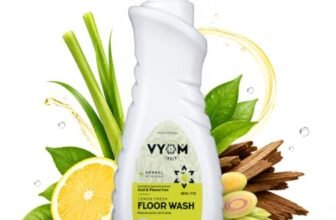 Vyom India Floor Cleaning Liquid – 500ml | Safe for Infants, Kid & Pet | Plant-Based, Eco-Friendly Natural Disinfectant – Lemongrass & Cedarwood, Phenyl & Acid Free | Ideal For Floor, Tile, Marbles