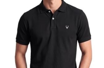 Allen Solly Men Jet Black Regular Fit Polo(AMKP317G04249_Jet Black_XL)