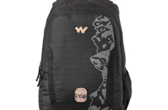 Wildcraft Polyester Backpack for Men & Women – Expedition LPBP 45 Laptop Backpack | Unisex Durable Lightweight & Stylish – Perfect for Daily Use School Travel (Black)