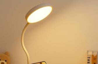 SaleOn 1200mAh Battery Rechargeable LED Desk Lamp with USB Type-C | 6 Month Warranty | 3 Lighting Modes | Touch Control | Eye Protection | Mobile Holder | Foldable Study & Reading Lamp, White