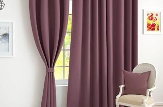 Story@Home 100% True Blackout Door Curtains 7 Feet Long Set of 2, Burgundy