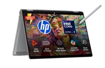 HP OmniBook X Flip OLED Intel Core Ultra 5 226V, 40 Tops (16GB LPDDR5x,1TB SSD) 3K, Touch, 120hz, 14”/35.6cm, Intel ARC Graphic,Win11, Office24, Meteor Silver, 1.38kg, fm0099TU,Pen, 2 in 1 AI Laptop