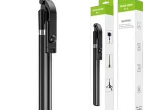 5.6 ft Extendable R1-L 3-in-1 Bluetooth Selfie Stick with Tripod Stand & Wireless Remote, 360° Rotation Extendable Mobile Holder for Vlogging, Reels & Photography (10 Metre Remote Range)