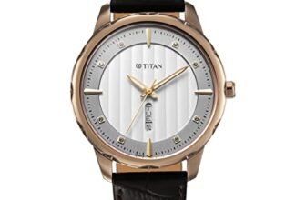Titan Off White Dial Analog Watch for Men-1875QL01