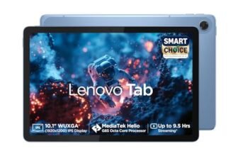 Lenovo Tab (Smartchoice) | 10.1 Inch Display| Wi-Fi Only| 4 GB RAM + 64 GB ROM (Expandable up to 1 TB)| Metal Body| Dual Speakers with Dolby Atmos| Android 14| Color: Polar Blue