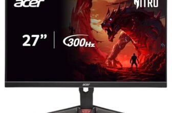 acer Nitro XV272U F3 27 inch IPS WQHD 2560×1440 Gaming Backlight LED LCD Monitor I Rapid 300Hz Refresh, 0.5ms Response I HDR 400 I AMD FreeSync Premium I Zero Bright Dot Policy I Ergostand I Eye Care
