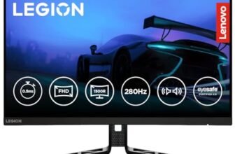 Lenovo Legion R27fc-30, 27 Inch (68.58cm), FHD 1920×1080, 240Hz, Black, 0.5ms, AMD FreeSync, NVIDIA G-Sync, 99% sRGB, Speaker, 2xHDMI, 1xDP, Tilt, Swivel, Pivot, Height Adjust Stand Gaming Monitor
