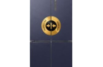 Bosch 503L, 3 Star, Frost Free 4 Door Side-by-Side Refrigerator with Perfect fit technology, Zero Gap, Prevents wall collision, VitaFresh Plus Technology(2026 Model, KCP88E256I, Dark Lake Metal)