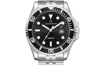 Carlington Meridian Series Analog Men Wrist Watches with Stainless Steel Chain Strap & Date Display | Fashion Watches for Gents | CT – 4030