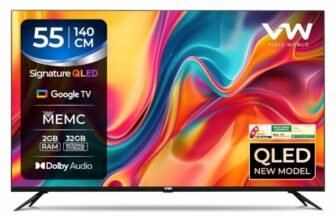 VW Visio World 140 cm (55 inches) Smartchoice Pro Series 4K Ultra HD Smart QLED Google TV VW55GQ2