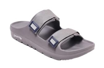 WELCOME PURE-54 Men’s Sliders/Slippers Lightweight Super Flexible Arch Support Durable Anti Skid & Stylish Dailywear Sliders/Slippers for Men M-PURE-54-GRY_7