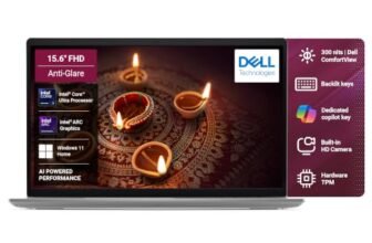 Dell 15 AI Powered Laptop, Intel® Core™ Ultra 5 225U Processor 24 Tops, 16GB:512GB, 15.6″ (39.62cm) FHD 300nits Display, (Dell 15), Backlit Keyboard + AI Copilot Hotkey, Windows 11 + MSO’24, 1.66kg