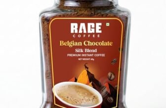 Rage Coffee Silk Blend Instant Coffee | Belgian Chocolate Silk Blend Flavoured Coffee 60 GMs | Premium, Bold & Smooth
