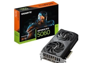 GIGABYTE GeForce RTX 5060 WINDFORCE OC 8G Graphics Card, 8GB 128-bit GDDR7, PCIe 5.0, WINDFORCE Cooling System, GV-N5060WF2OC-8GD Video Card