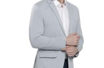 The Indian Garage Co Lt. Grey Slim Fit Blazer