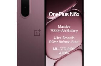 OnePlus N6x | 4GB+64GB | Burgundy Red | 7000mAh Battery | Power for Days | 36-Months Smoothness | Smooth 120Hz Display | Largest 5300mm2 Cooling System | Military-Grade Durability