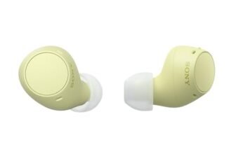 Sony WF-C510 Wireless Bluetooth Earbuds with Mic, TWS, in Ear, Ambient Sound Mode, Small and Comfortable, IPX4, Quick Charge, Multipoint Connectivity, Customized EQ, Up to 22 Hours Battery- Yellow