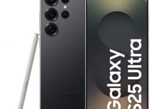 Samsung Galaxy S25 Ultra 5G AI Smartphone (Titanium Black, 12GB RAM, 256GB Storage), 200MP Camera, 5000mAh Ultra Long Battery, QHD+ Dynamic AMOLED 2X, Galaxy AI, Knox Security, S Pen Included