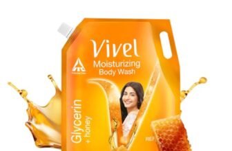 Vivel Glycerin & Honey Moisturizing Body Wash for Men & Women, 1300ml Pouch