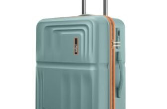 Safari Roma Hard Luggage Trolley Bag with 8 Wheels Medium Size Check-in Suitcase – Sage Green