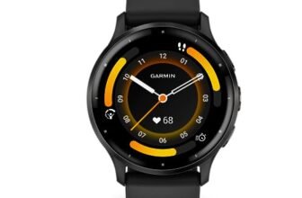 Garmin Venu 3 Slate Stainless Steel Smart Watch Bezel with Black Case