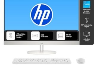 HP AIO, 13th Gen Intel Core i3-1315U,(8GB DDR4,512GB SSD) 300 nits, Anti-Glare, 23.8inch(60.5cm) FHD, Win11, M365, Office24, Shell White, 5.27kg, FHD IR Camera w/Privacy Shutter, 24-cr0901in/cr0905in
