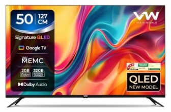 VW VISIO World 127 cm (50 Inches) SmartChioce Pro Series 4K Ultra HD Smart QLED Google TV VW50GQ2