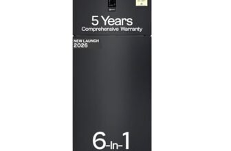 Godrej 415L 1 Star| New Launch| 5 Years Comprehensive Warranty| 95%+ Food Surface Disinfection| 6-in1 Freezer Convertible| Frost Free Double Door Refrigerator (RF EON 416AN RCI GR BK, Graphite Black)