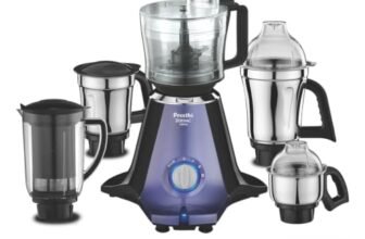Preethi Zodiac Glitter 750W Mixer Grinder, 5 Jars, Food Processor & Juicer