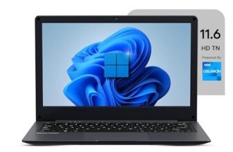 Neopticon EBook 11.6″ HD Laptop | Best Student & Office Work Laptop | Celeron N4020 | 4GB DDR4 | 128GB eMMC + M.2 SSD Expandable Slot | Win 11 Home |31Wh Battery | UHD Graphics 600 | Black