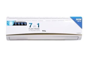 TCL 1.5 Ton 5 Star Split Inverter AC | 7 in 1 convertible Mode | 4 Way Air Swing | Fast Cooling | Silent Operation | Energy Saving | 18AMEV5
