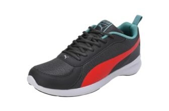 PUMA Mens Zenith V1 Asphalt-Red Blast-Aquifer Sneaker – 10 UK (39783101)