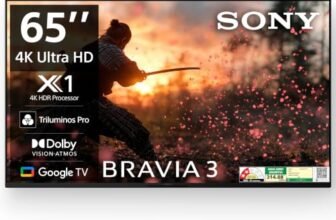 Sony BRAVIA 3 Series 164 cm (65 inches) 4K Ultra HD AI Smart LED Google TV K-65S30B (Black)