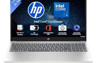 HP 15, Intel Core 5 120U (14th Gen) 8GB DDR4, 512GB SSD, FHD, Anti-Glare, Micro-Edge, 15.6”/39.6cm, Win11, M365(1yr)* Offic24, Silver,1.65kg, fd1444TU/fd1654tu, FHD Camera w/Shutter, Backlit Laptop