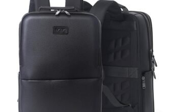 Acer Professional Laptop Backpack 15.6″ for Men, Women, Boys, Girls | Premium bags for Gift- Sleek PU Design, USB Charging, Secure Compartments – Black