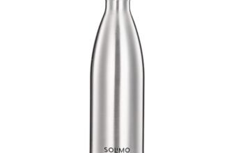 Amazon Brand – Solimo Stainless Steel Insulated 24 Hours Hot or Cold Bottle Flask, 1000 ml, Silver