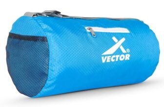 Vector X Attacker Multipurpose 17 L Polyester Sports & Travel Duffle Bag with Adjustable Shoulder Strap | Gym Kit for Men & Women | Exercise and Fitness | Blue| Capacity – 17 liters