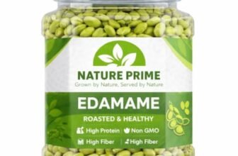Nature Prime Edamame Seeds 400g | Roasted & Healthy Snack | High Protein, High Fiber | Non-GMO Soybeans | Premium Quality Crunchy Seeds